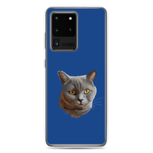 Samsung hoesje met modern portret van je kat